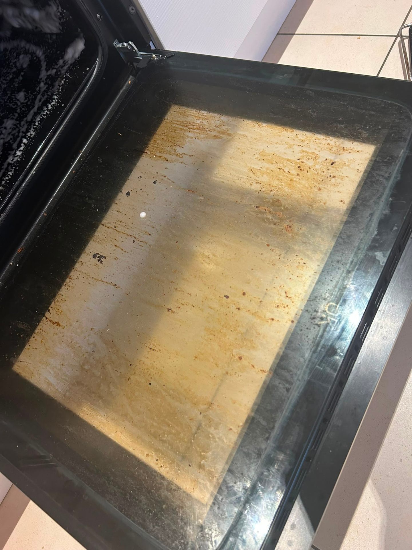 Before — Oven glass restored