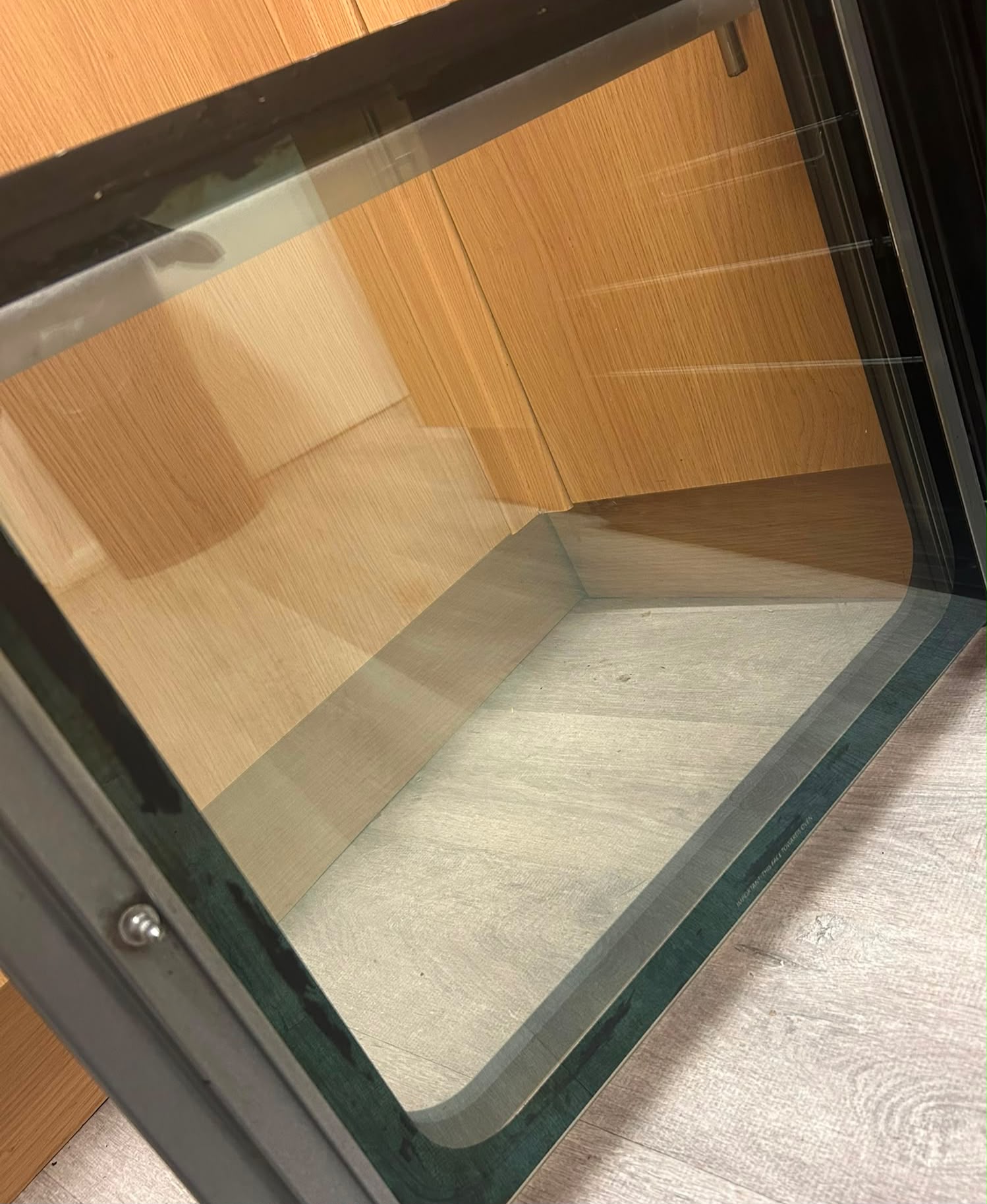 After — Oven glass restored