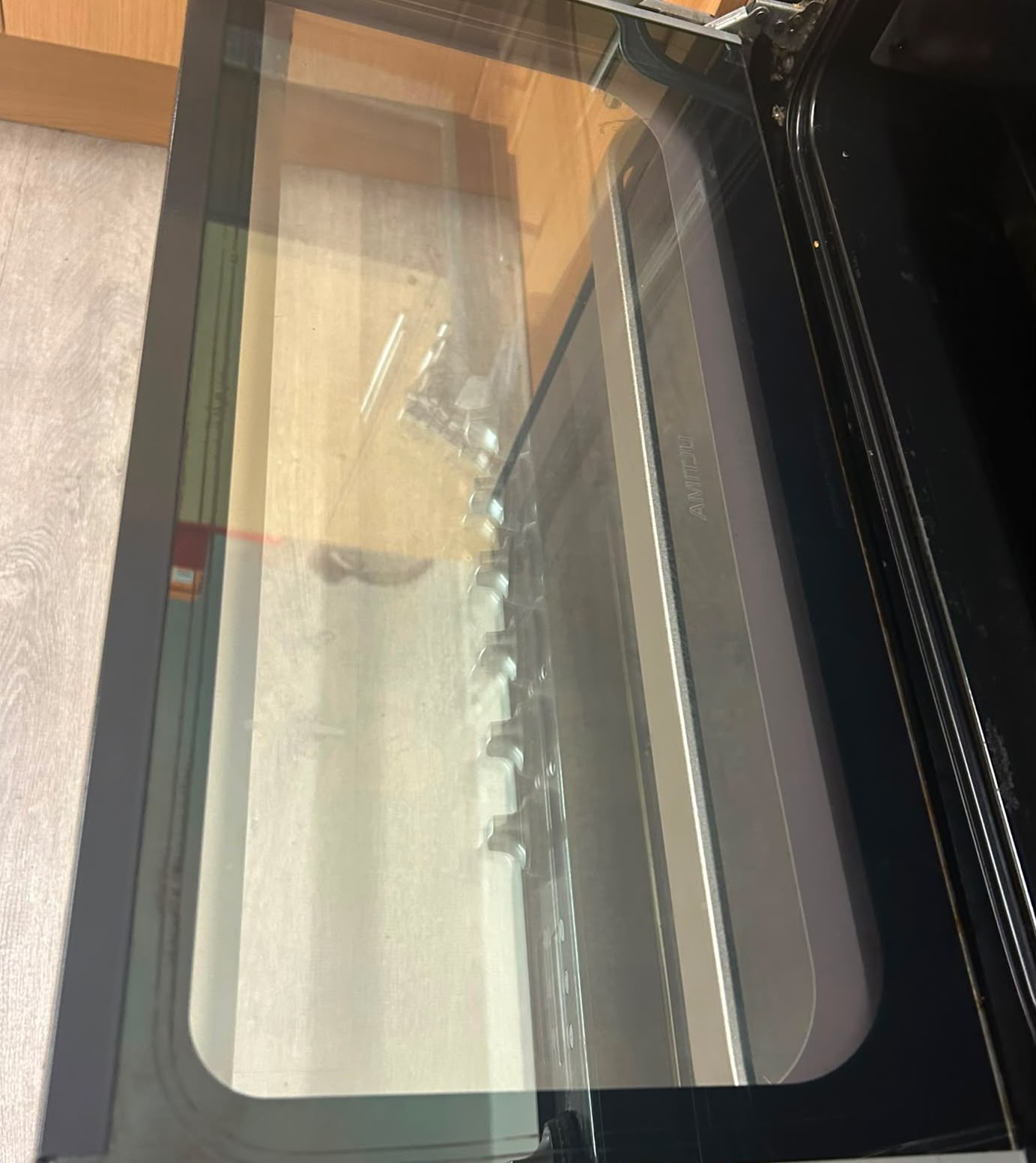 After — Burnt-on grime cleared