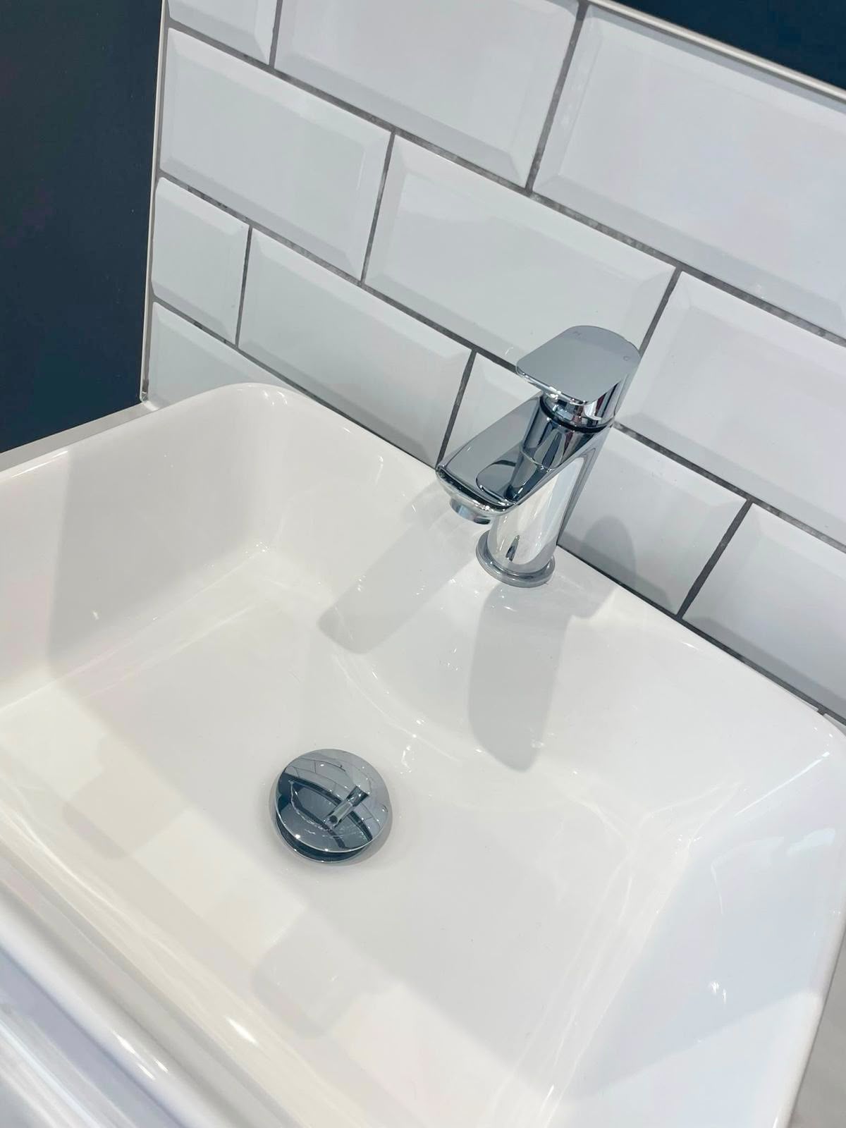 After — Basin tap — limescale removed